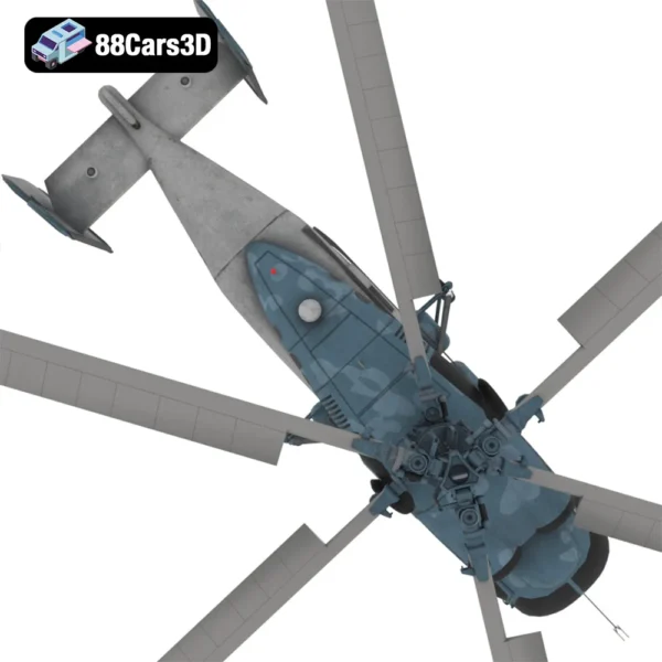 K27 Helicopter 3D Model  Detailed Rotorcraft Asset