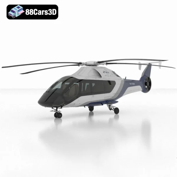 KA-162 Helicopter 3D Model