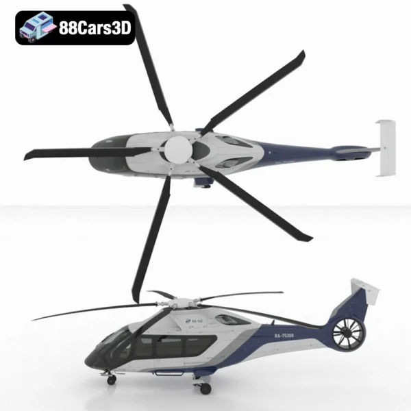 KA-162-003 KA-162 Helicopter 3D Model