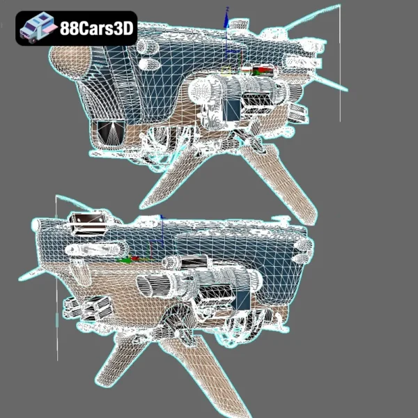 Kaino glider-009 Kaino Glider 3D Model Detailed Sailplane Asset
