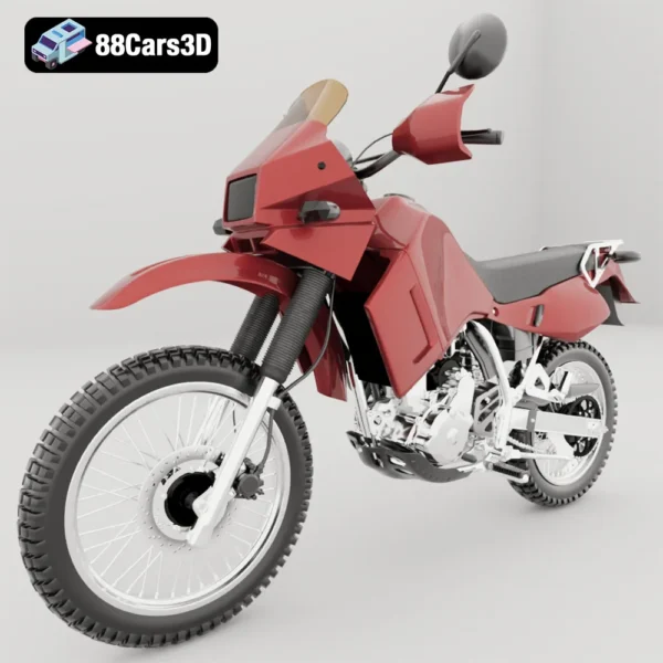 Kawasaki KLR-650 Dual-Sport 3D Model