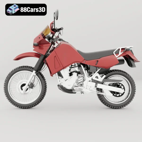 Kawasaki KLR-650 Dual-Sport 3D Model