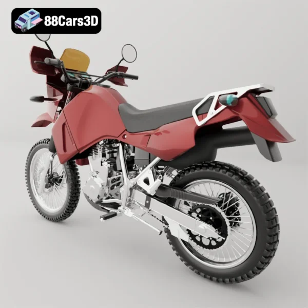Kawasaki KLR-650 Dual-Sport 3D Model