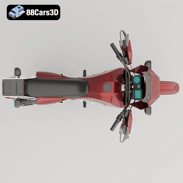 Kawasaki KLR-650 Dual-Sport 3D Model