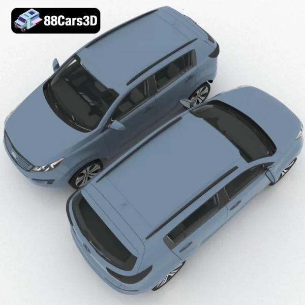 2012 Kia Sportage 3D Model Dynamic Compact SUV