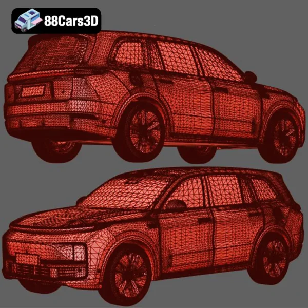 LiXiang L9 2024 3D Model  Premium SUV Model