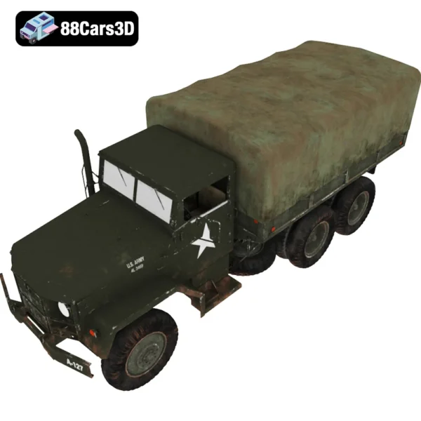 M35 Truck 3D Model Classic Military Transport Vehicle