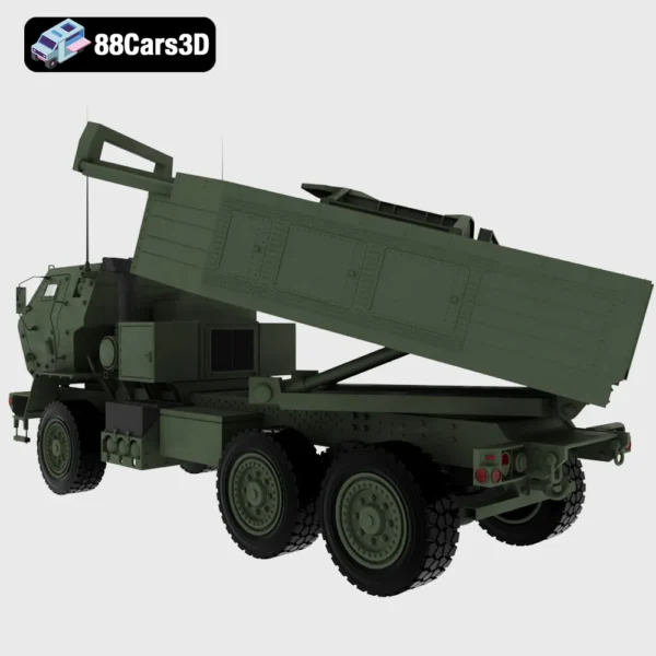 MLRS M142 HIMARS Mobile Rocket Artillery System 3D Model