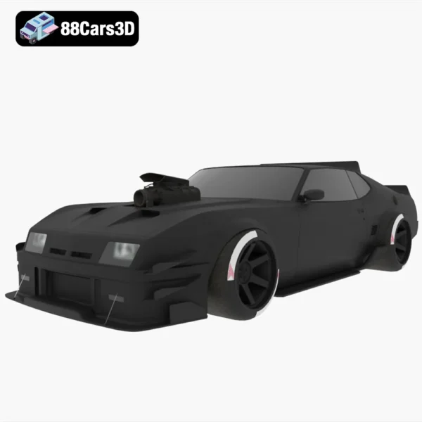 Mad Max Interceptor 3D Model Apocalyptic Muscle Car