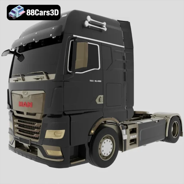 MAN TGX 2020 3D Model Heavy Duty Truck Visualization