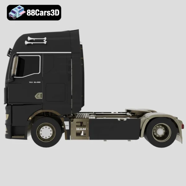 Man TGX 2020-002 MAN TGX 2020 3D Model Heavy Duty Truck Visualization