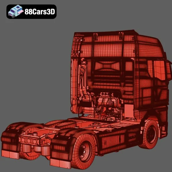 Man TGX 2020-007 MAN TGX 2020 3D Model Heavy Duty Truck Visualization