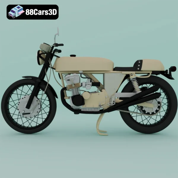 Moto Guzzi Motorcycle 3D Model