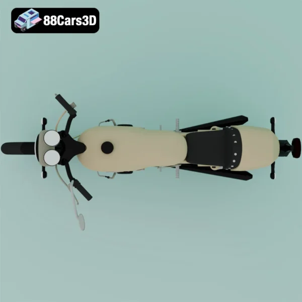 Moto Guzzi Motorcycle 3D Model