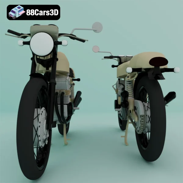Moto Guzzi Motorcycle 3D Model