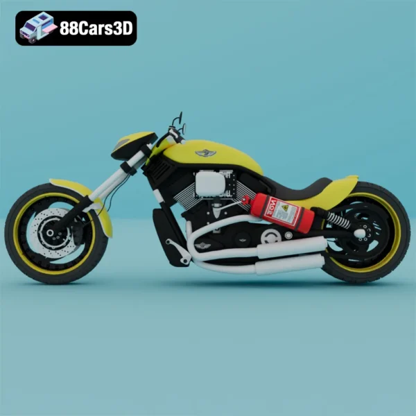 Motorcycle harley N291113-002 Harley-Davidson Style Motorcycle 3D Model