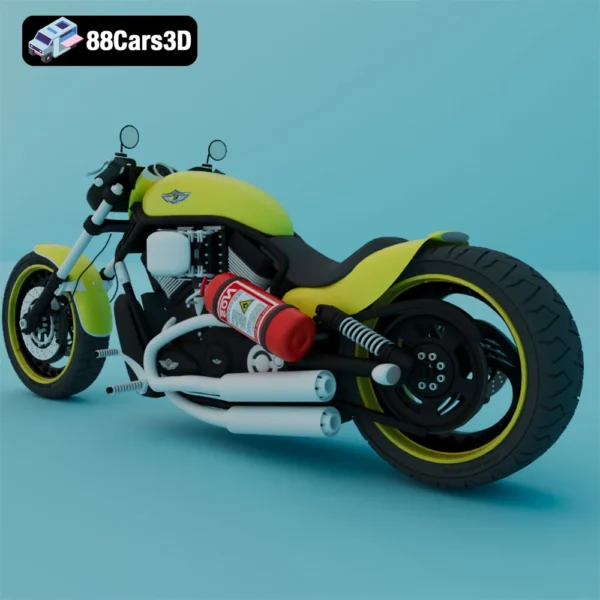 Motorcycle harley N291113-003 Harley-Davidson Style Motorcycle 3D Model