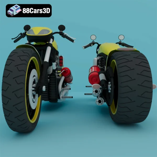 Motorcycle harley N291113-005 Harley-Davidson Style Motorcycle 3D Model