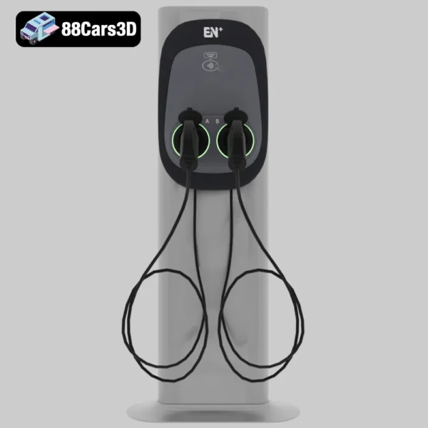 Nano Charging Wallbox Compact EV Charging Station 3D Model