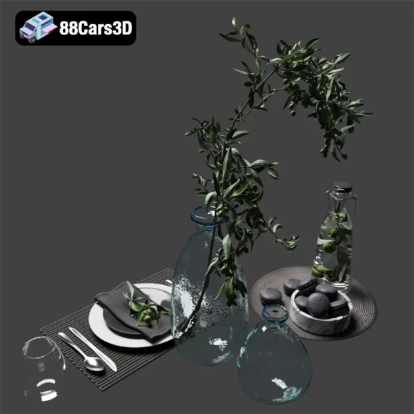 Olive Branch 3D Model