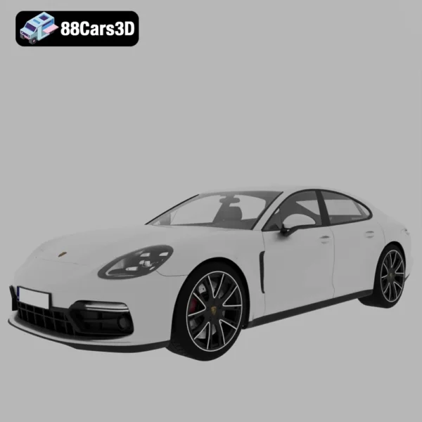 Porsche Panamera GTS 3D Model High-Performance Luxury Sports Sedan