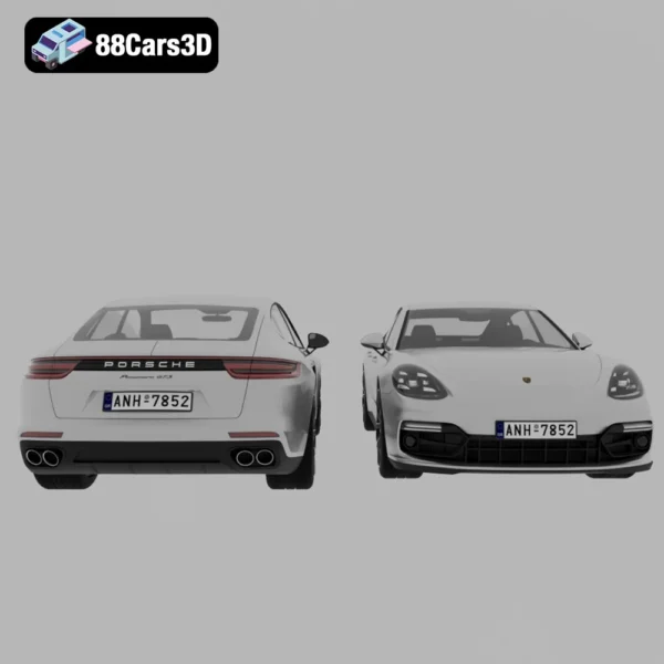 Porsche Panamera GTS 3D Model High-Performance Luxury Sports Sedan