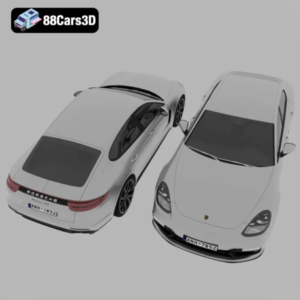 Porsche Panamera GTS 3D Model High-Performance Luxury Sports Sedan