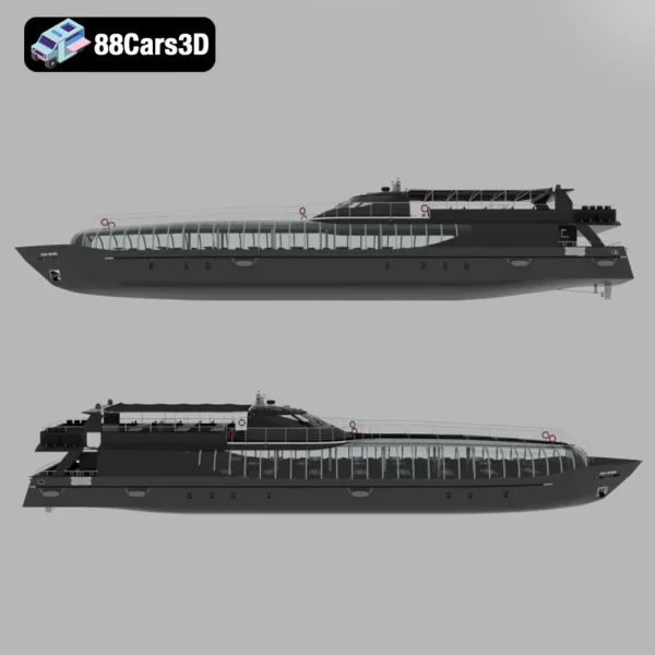 Radisson Royal Flotilla Ship 3D Model
