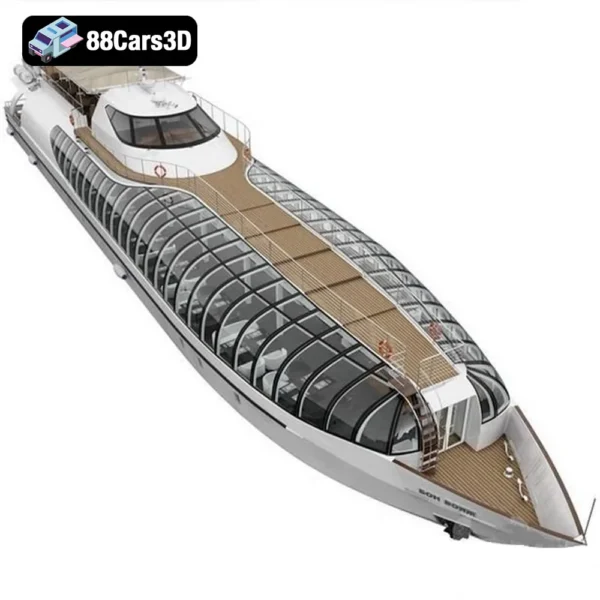 Radisson Royal Flotilla Ship 3D Model