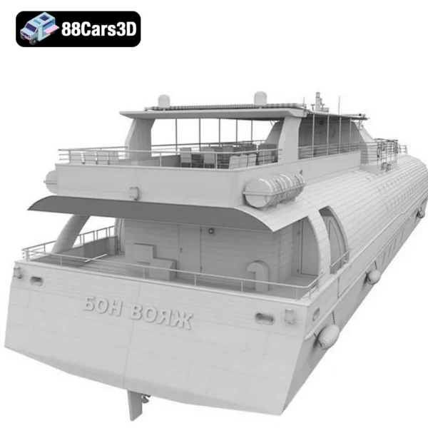 Radisson Royal Flotilla Ship 3D Model
