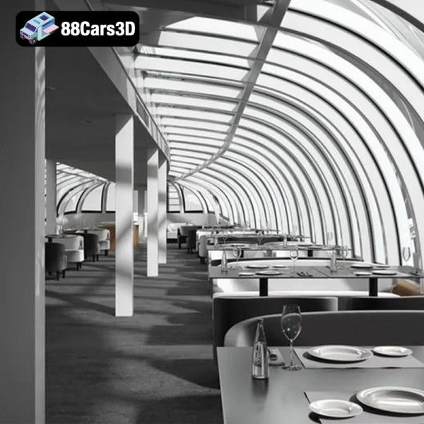 Radisson Royal Flotilla Ship 3D Model