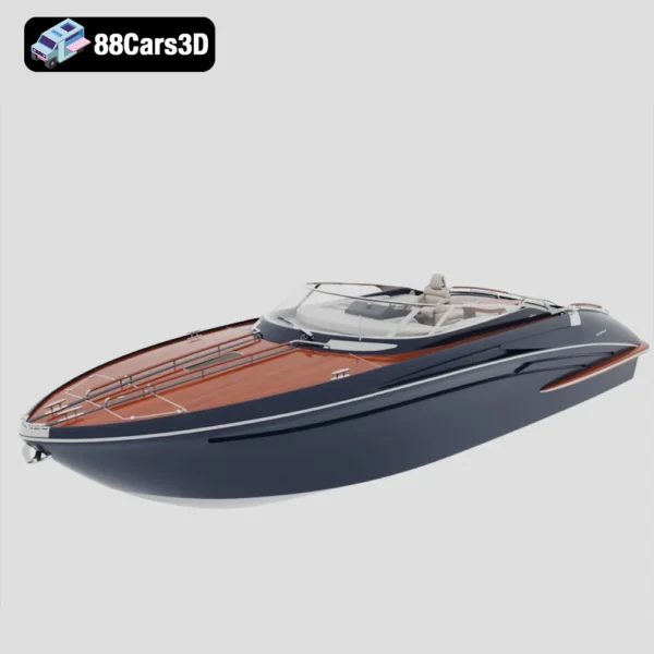 Riva Rivarama Luxury Speedboat 3D Model