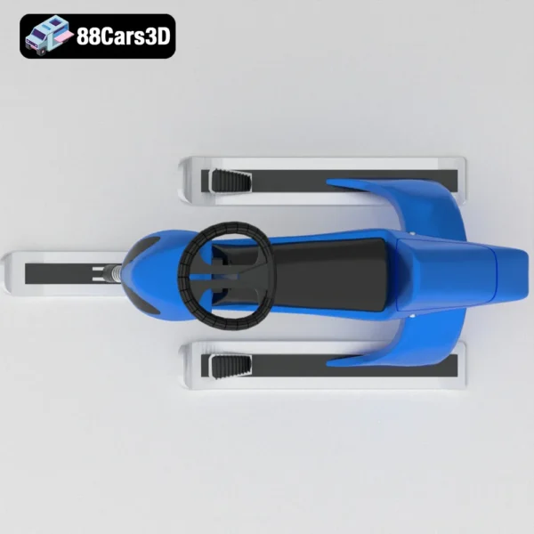 Snow Bike 3D Model Rugged Winter Vehicle
