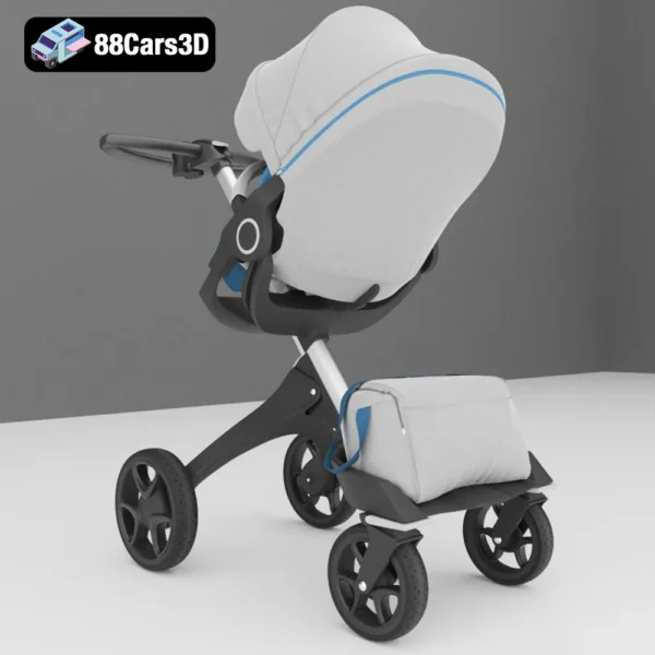 StokkeXplory-003 Stokke Xplory Stroller 3D Model