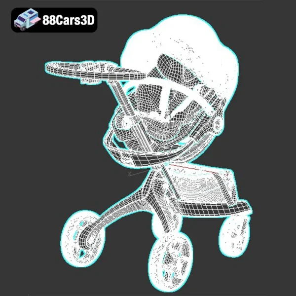 StokkeXplory-005 Stokke Xplory Stroller 3D Model