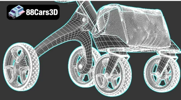 StokkeXplory-007 Stokke Xplory Stroller 3D Model