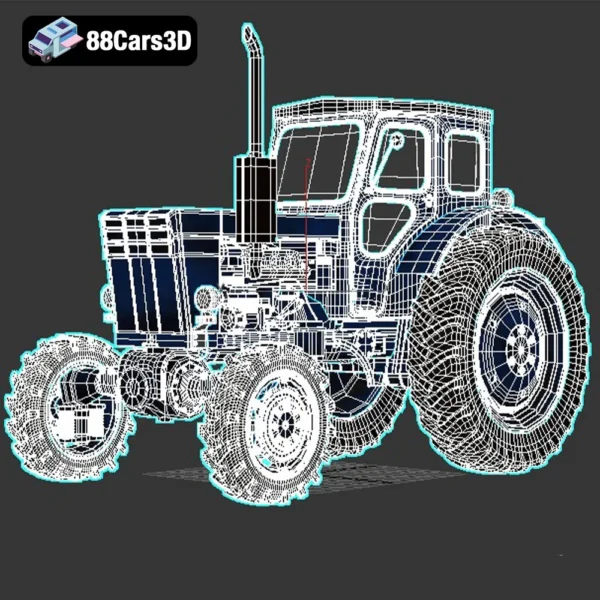 T40Tractor-006 T40 Tractor 3D Model