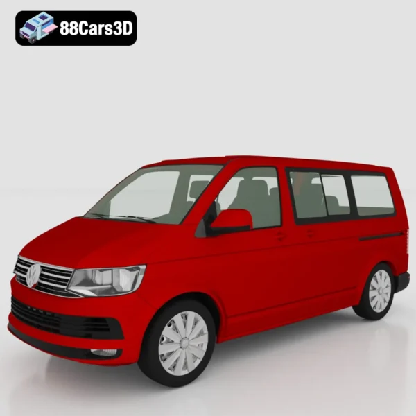 VW T6 Kombi 3D Model Versatile Passenger Van