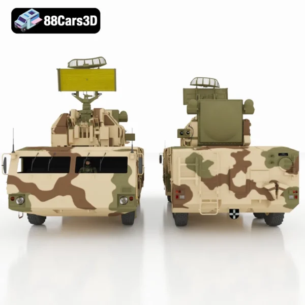 Tor M1 3D Model Self-Propelled SAM Military Vehicle Asset