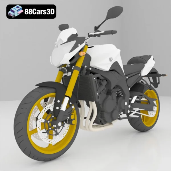 2011 Yamaha FZ8 3D Model