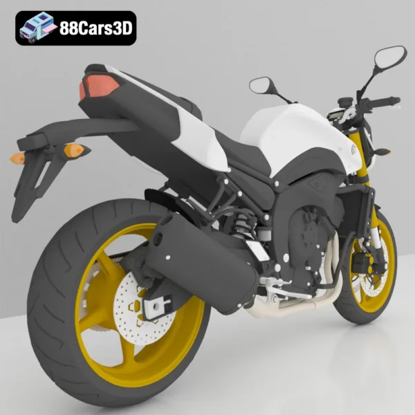 2011 Yamaha FZ8 3D Model
