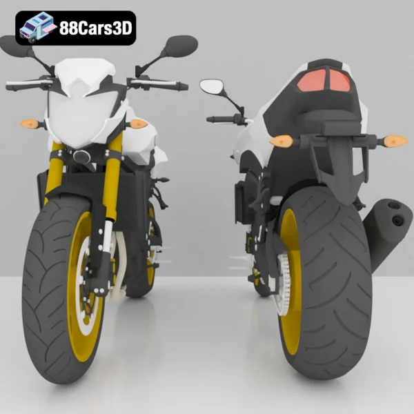 2011 Yamaha FZ8 3D Model