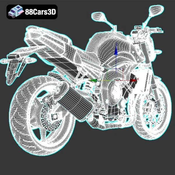 2011 Yamaha FZ8 3D Model