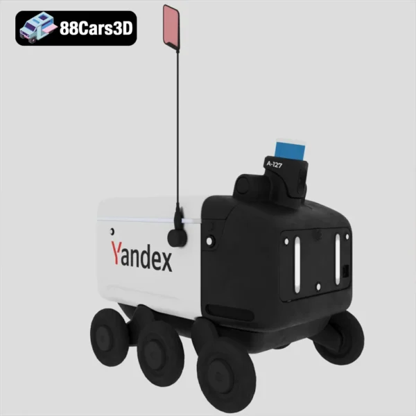Yandex Rover V3 Autonomous Delivery Robot 3D Model