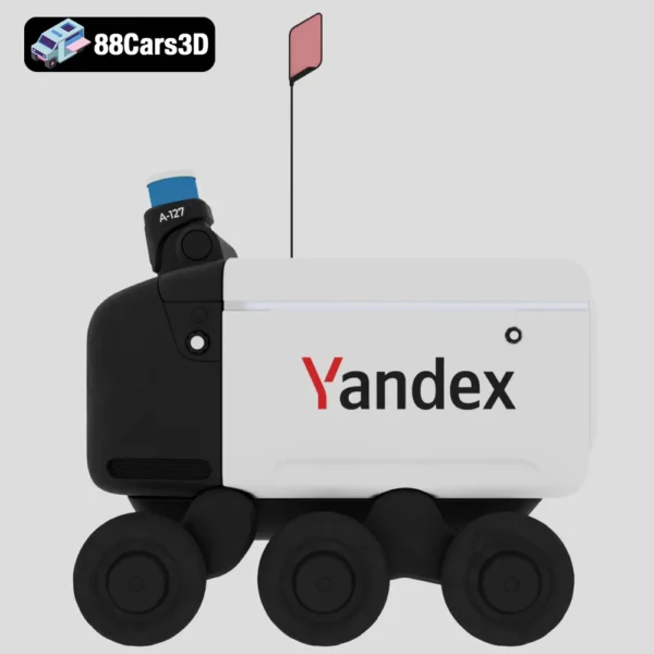 Yandex Rover V3 Autonomous Delivery Robot 3D Model