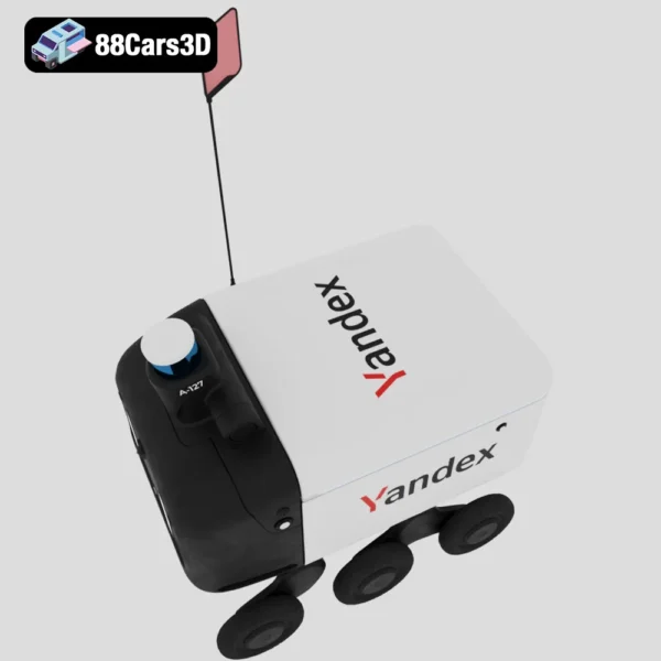 Yandex Rover V3 Autonomous Delivery Robot 3D Model