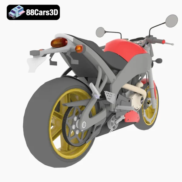 Buell Lightning XB12S 3D Model
