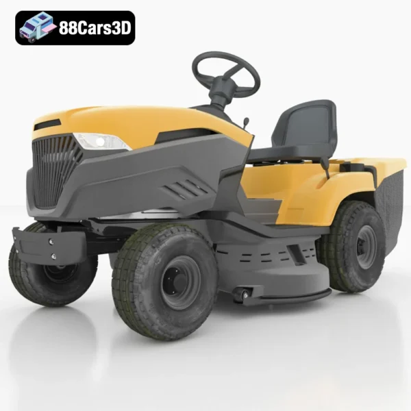 Ride-On Lawn Mower 3D Model