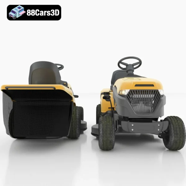free-cent-005 Ride-On Lawn Mower 3D Model