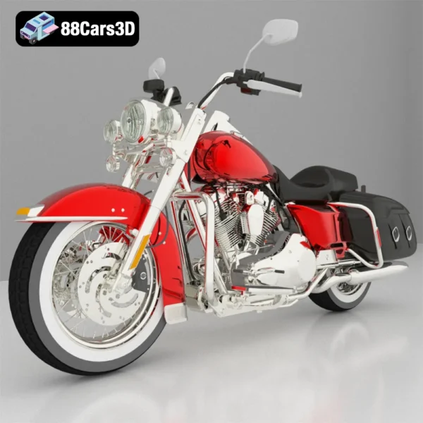 Harley Davidson Road King 3D Model
